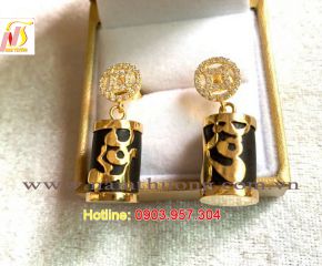 Bông tai trầm hương