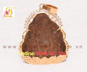 Mặt dây chuyền Di Lạc trầm hương