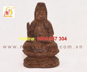 Tượng phật Quan Âm trầm hương
